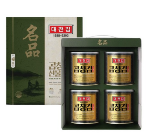 대천김 곱창 캔김 4p