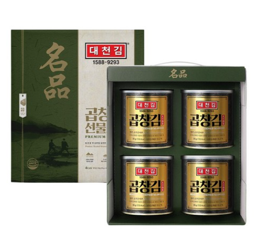 대천김 곱창 캔김 4p