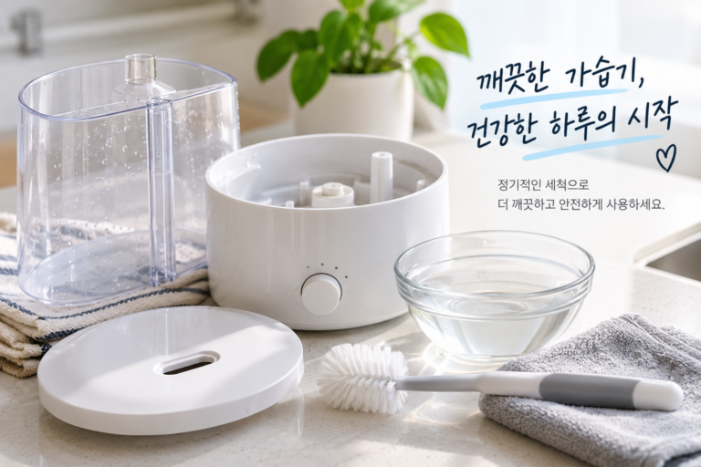 가습기 세척법 총정리, 물때·석회질까지 깨끗하게 제거하는 방법